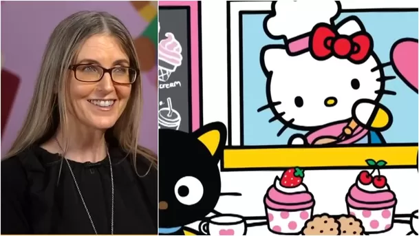 Jill Cook de la compañía Sanrio comenta sobre la identidad de Hello Kitty. 