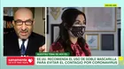 Huerta sobre el uso de doble mascarilla: Es para todos 