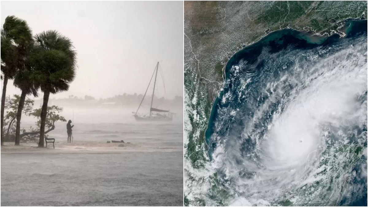 Huracán Milton es ahora un tormenta post tropical con vientos huracanados de categoría 1. (Fotos: AFP)