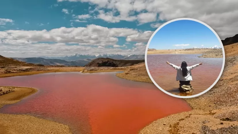 Los misterios de una impresionante laguna roja cerca de Lima