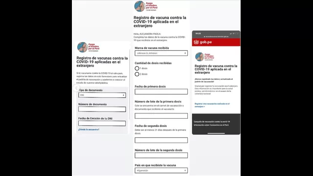 Así luce el padrón para registrar tu vacunación en el extranjero