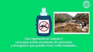 Recomendaciones para evitar enfermedades luego de los huaicos