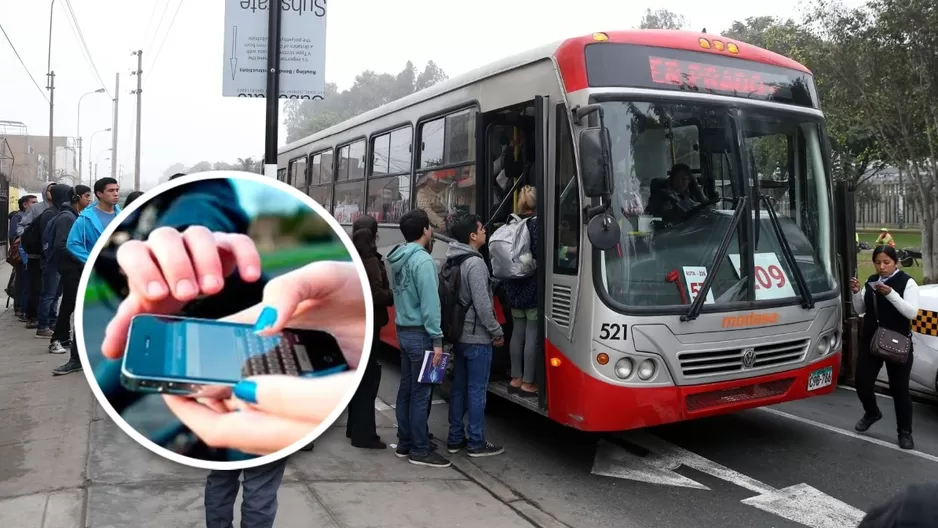 Casos de robo de celulares en el corredor rojo. 