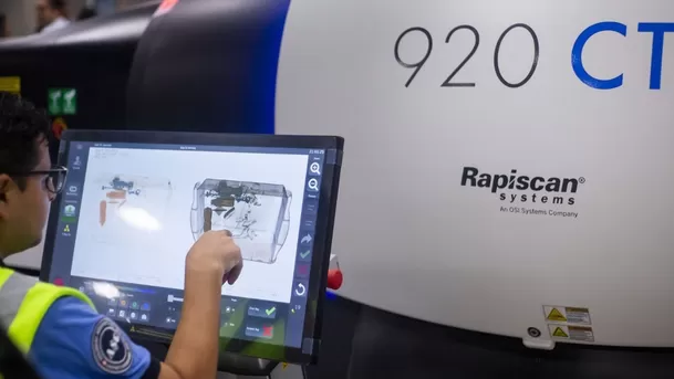 Nueva tecnología para hacer control de los equipajes de mano. (Foto: Andina)