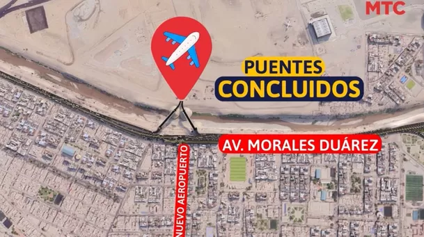 Los puentes modulares están en el cruce de las avenidas Morales Duárez y Nuevo Aeropuerto