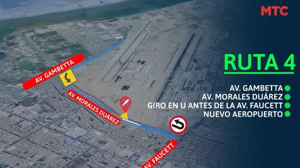 Rutas para ir al nuevo aeropuerto de Lima desde el norte.