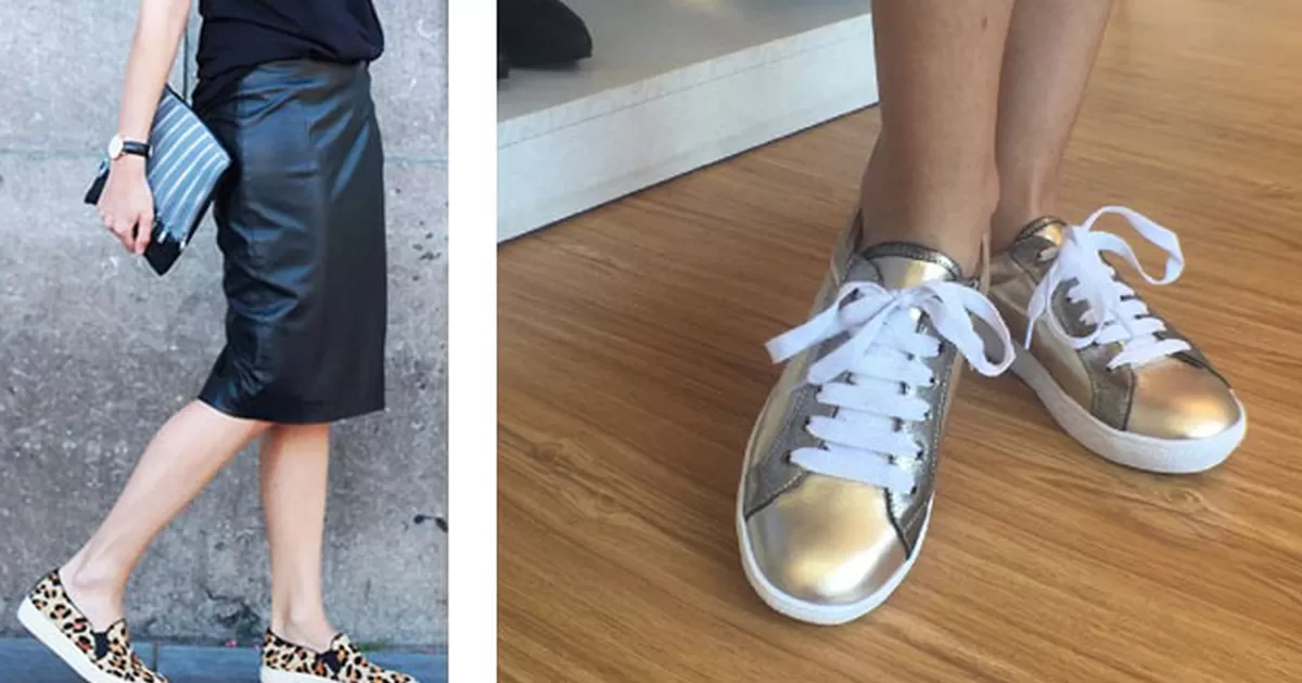 Tres outfits con zapatillas perfectos para ir al trabajo - America Noticias