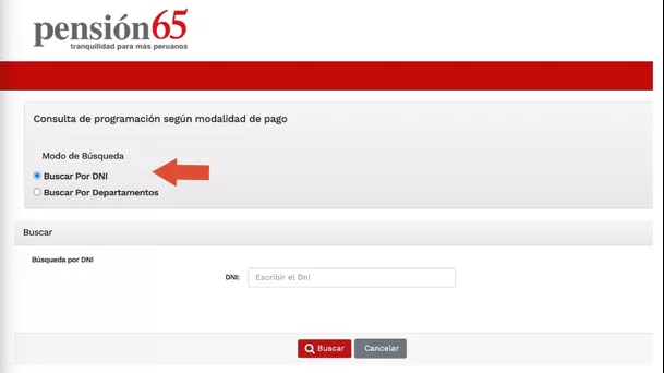 Conoce qué modalidad de pago te corresponde en el programa Pensión 65.
