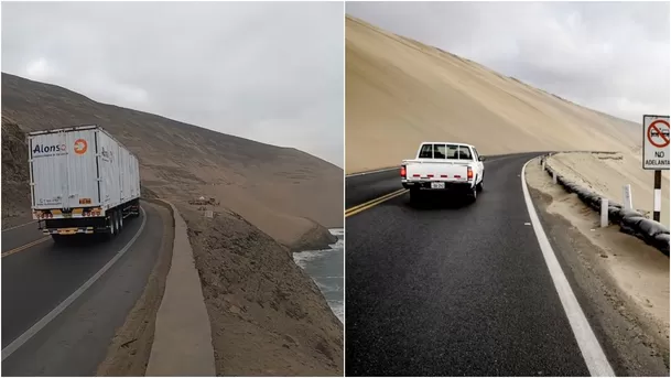 Existen restricciones para el paso de vehículos livianos por el Serpentín de Pasamayo. (Fotos: Andina)