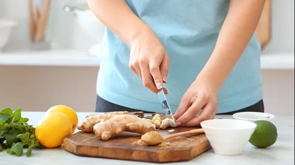 El kion o jengibre es uno de los alimentos que promueven el calor.