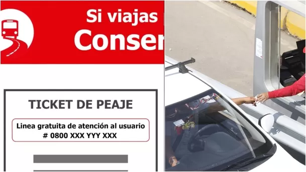 El recibo de peaje sirve para recibir ayuda ante emergencias en la carretera. 