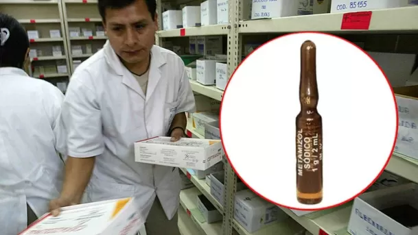 Este es el Metamizol sódico en su presentación inyectable de Laboratorios Unidos S.A. (Foto: Andina)