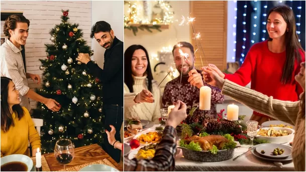 La decoración con un tradicional árbol de Navidad es una de las costumbres más populares.