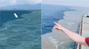 Un fenómeno natural que se observa en el encuentro del mal del Pacífico y Atlántico.