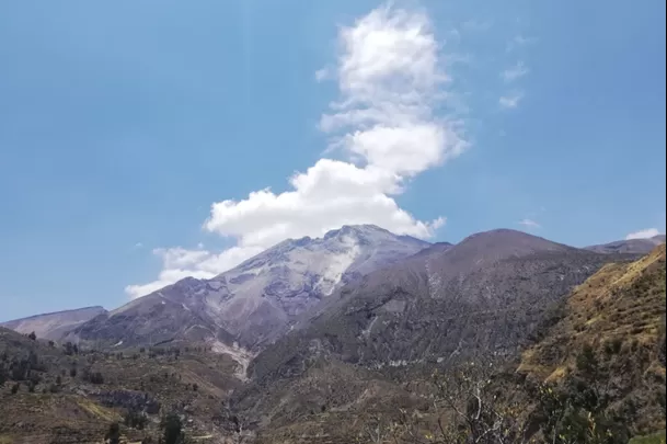 El volcán Ubinas está ubicado en la región de Moquegua, Perú. (Foto: Andina)