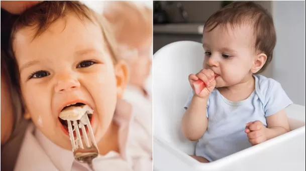 El bebé debe ser capaz de recibir los alimentos sólidos con texturas.