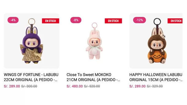 Labubus originales de venta en Perú.