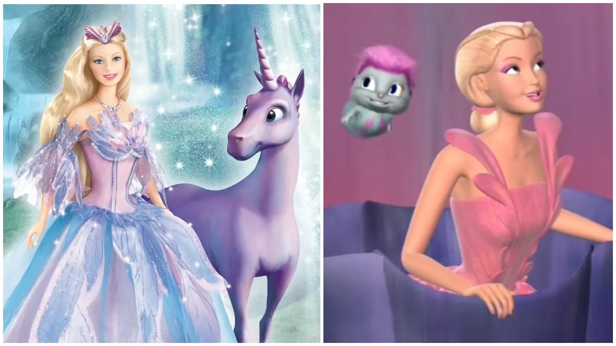 Barbie y la magia del pegaso y Barbie Fairytopia. (Capturas: The Movies Database / IMDB)