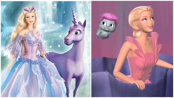 Barbie y la magia del pegaso y Barbie Fairytopia. (Capturas: The Movies Database / IMDB)