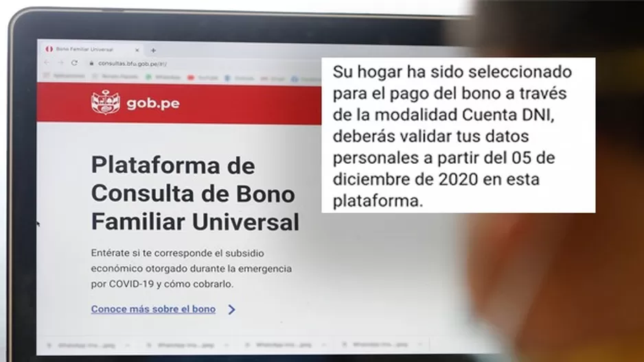 Segundo bono: ¿Por qué te pide validar tus datos en diciembre?