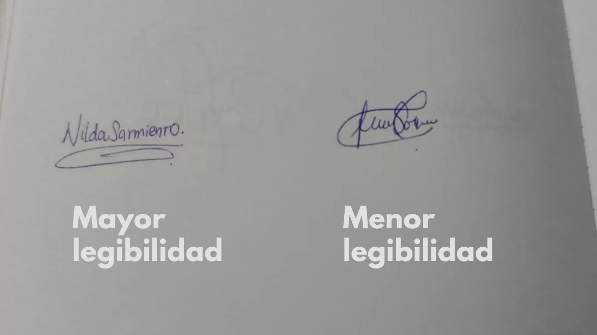 Firmas legibles. (Foto: ÚtileInteresante.pe)