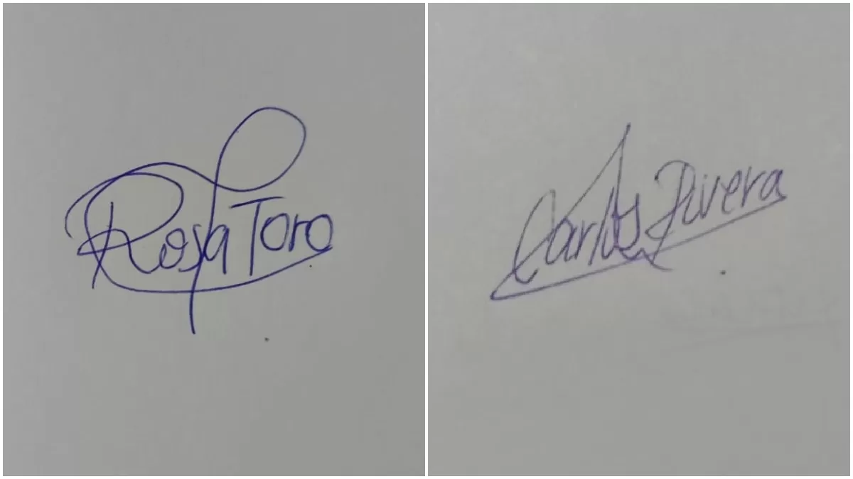 Forma ondulado o recta de una firma. (Foto: ÚtileInteresante.pe)