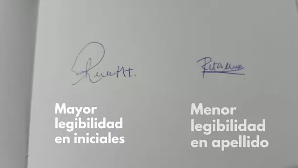 Legibilidad en las firmas. (Foto: ÚtileInteresante.pe)