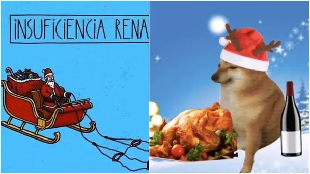 Diseños graciosos y memes en tarjetas navideñas. (Fotos: Pinterest)