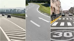 Conoce las marcas viales longitudinales y transversales. 