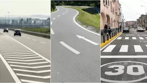 Conoce las marcas viales longitudinales y transversales. 