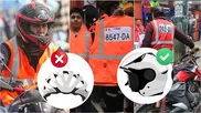 ¿Qué características debe tener el casco y el chaleco, según la norma?