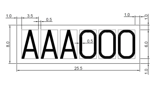 Especificaciones de la Placa Única Nacional de Rodaje aplicadas en el chaleco distintivo. (Foto: MTC)