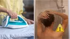¿Es verdad que te puedes "torcer" si planchas y después te bañas?