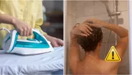 ¿Es verdad que te puedes "torcer" si planchas y después te bañas?