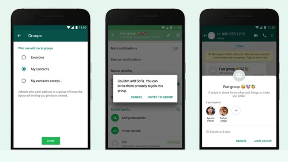 Así podrás impedir que te añadan a grupos de WhatsApp (Foto: Captura de WhatsApp)