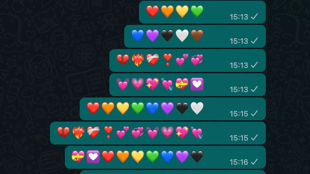 ¿Cuál es el significado de los corazones de WhatsApp?