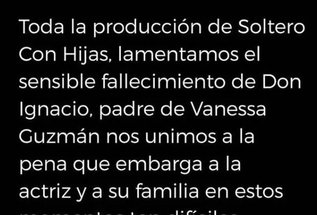 Vanessa Guzmán: falleció el padre de la actriz mexicana tras extensa enfermedad