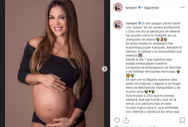 Vanessa Jerí embarazo