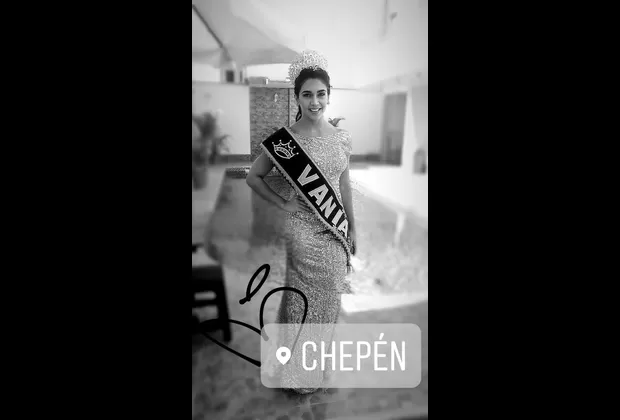 Vania Bludau como reina de Chepén