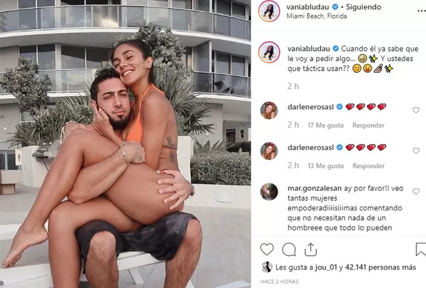 Vania Bludau y Frank Dello Russo bikini