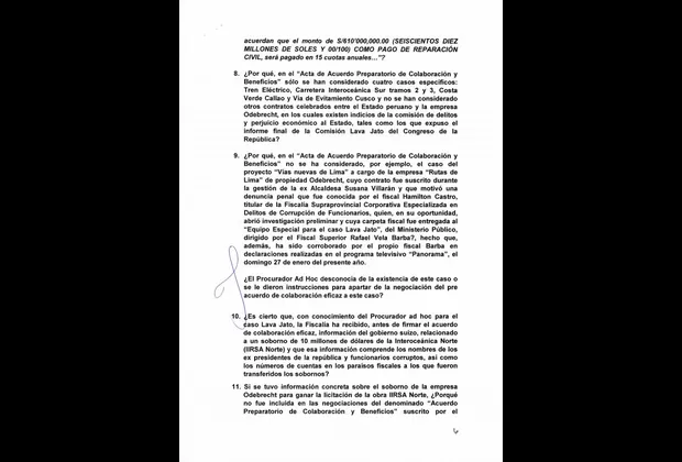 Vicente Zeballos: se suspende debate de interpelación y se reanudará este viernes