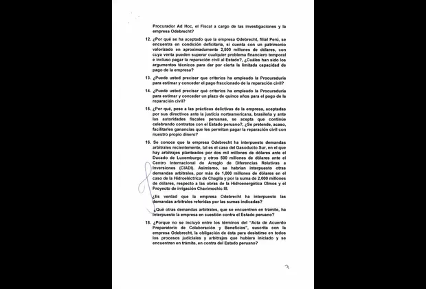 Vicente Zeballos: se suspende debate de interpelación y se reanudará este viernes