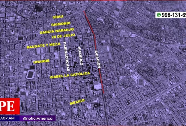Desvíos cierre avenida Aviación