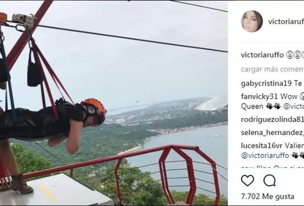 Victoria Ruffo se animó a realizar este reto extremo y emociona a sus fans