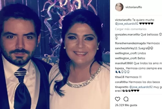 Victoria Ruffo y su hijo volvieron a ser amigos en redes y así lo celebraron