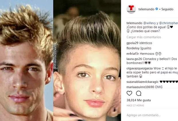 Instagram: hijo de William Levy sorprende en foto comparativa junto al actor