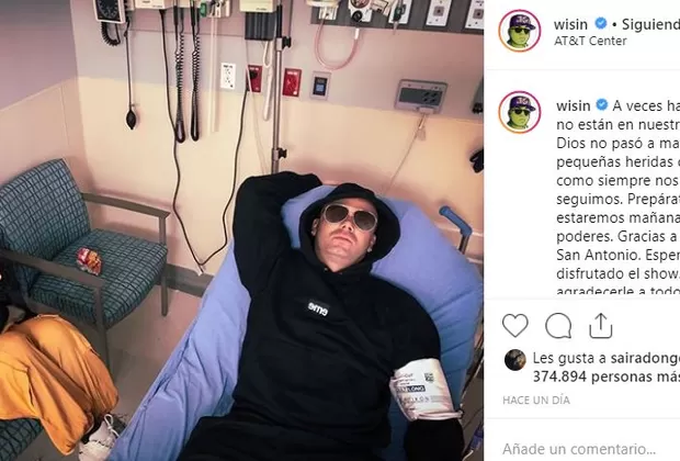 Wisin caída concierto