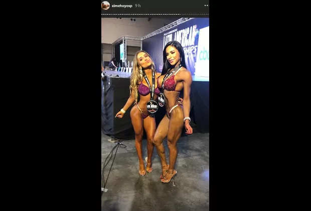 Ximena Hoyos ganó concurso internacional de fisicoculturismo