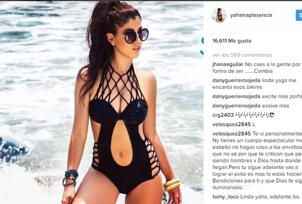 Yahaira Plasencia fue acusada de abusar del Photoshop en esta imagen