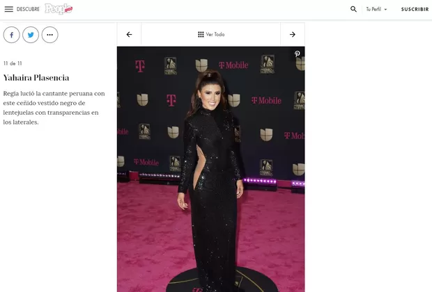 Yahaira Plasencia fue una de las mejor vestidas de los Premios Lo Nuestro 2020